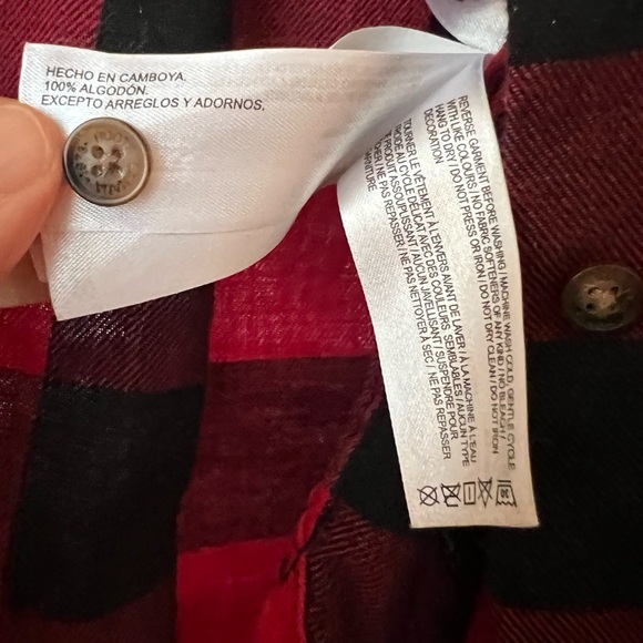 Roots Red and Black Plaid Shirt - Picture 6 of 8